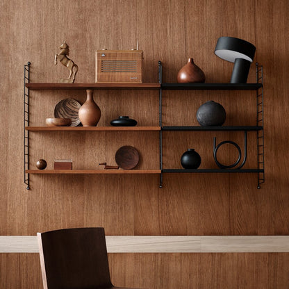 String System Shelves by String - Walnut