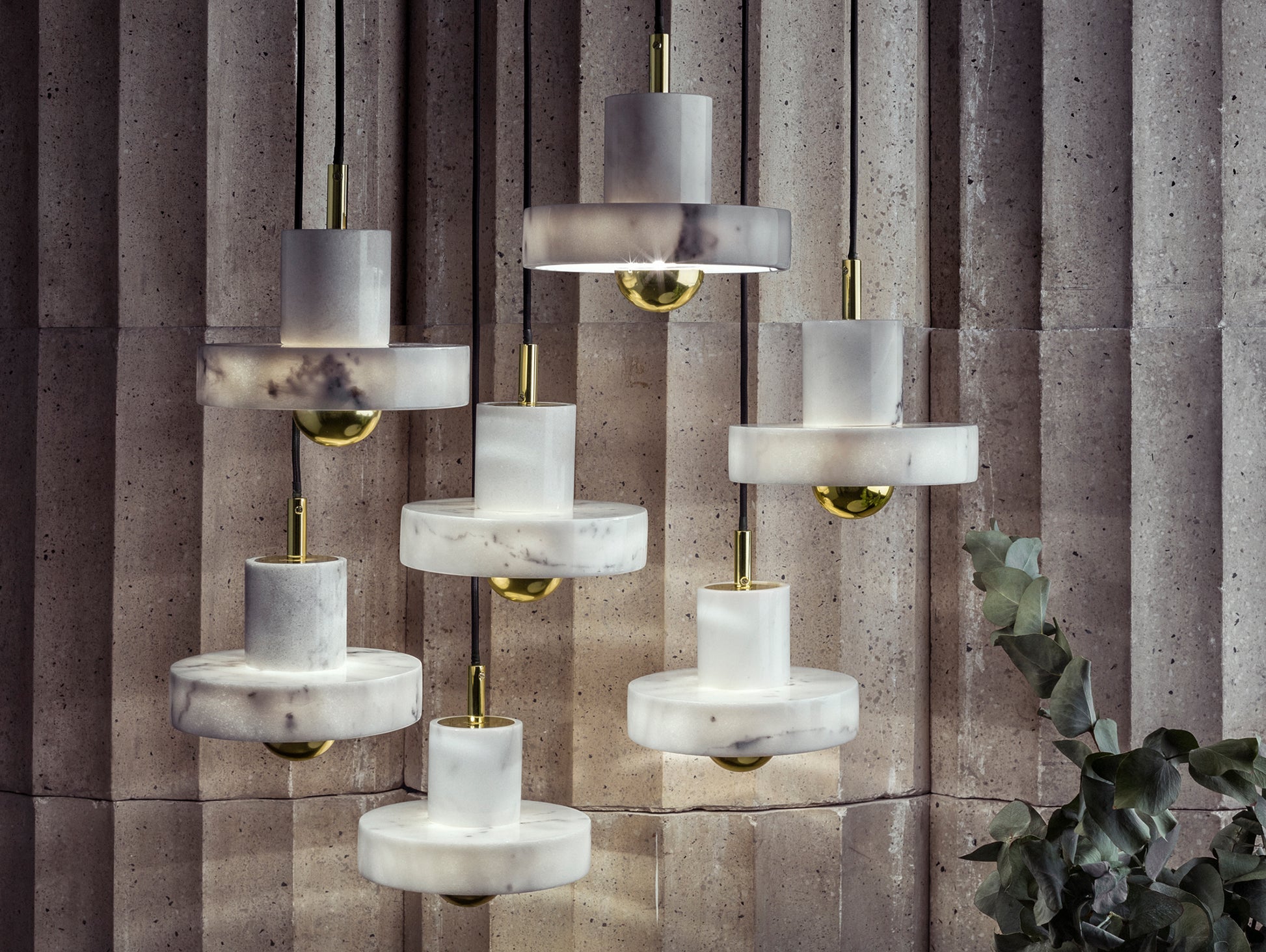 Stone LED Pendant Light by Tom Dixon