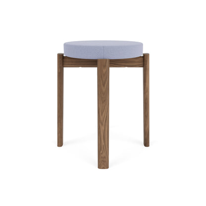 Passage Stool Upholstered by Audo Copenhagen - Walnut Base / Vidar 723