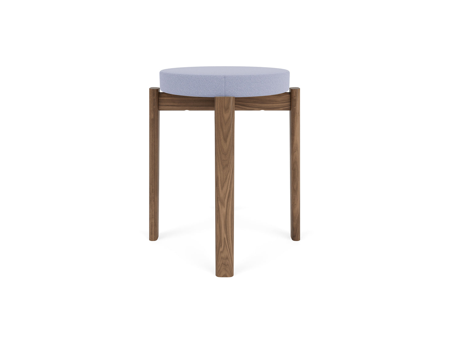 Passage Stool Upholstered by Audo Copenhagen - Walnut Base / Vidar 723