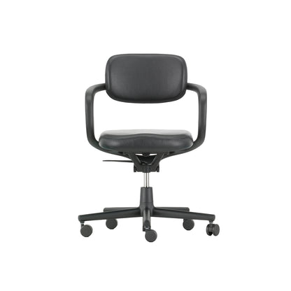 Allstar Office Chair by Vitra - Leather 66 Nero Seat / Leather 66 Nero Backrest (L20)