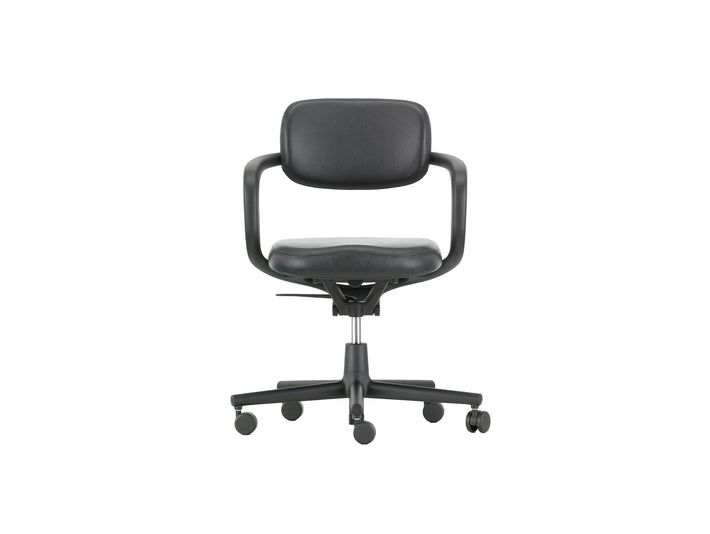 Allstar Office Chair by Vitra - Leather 66 Nero Seat / Leather 66 Nero Backrest (L20)