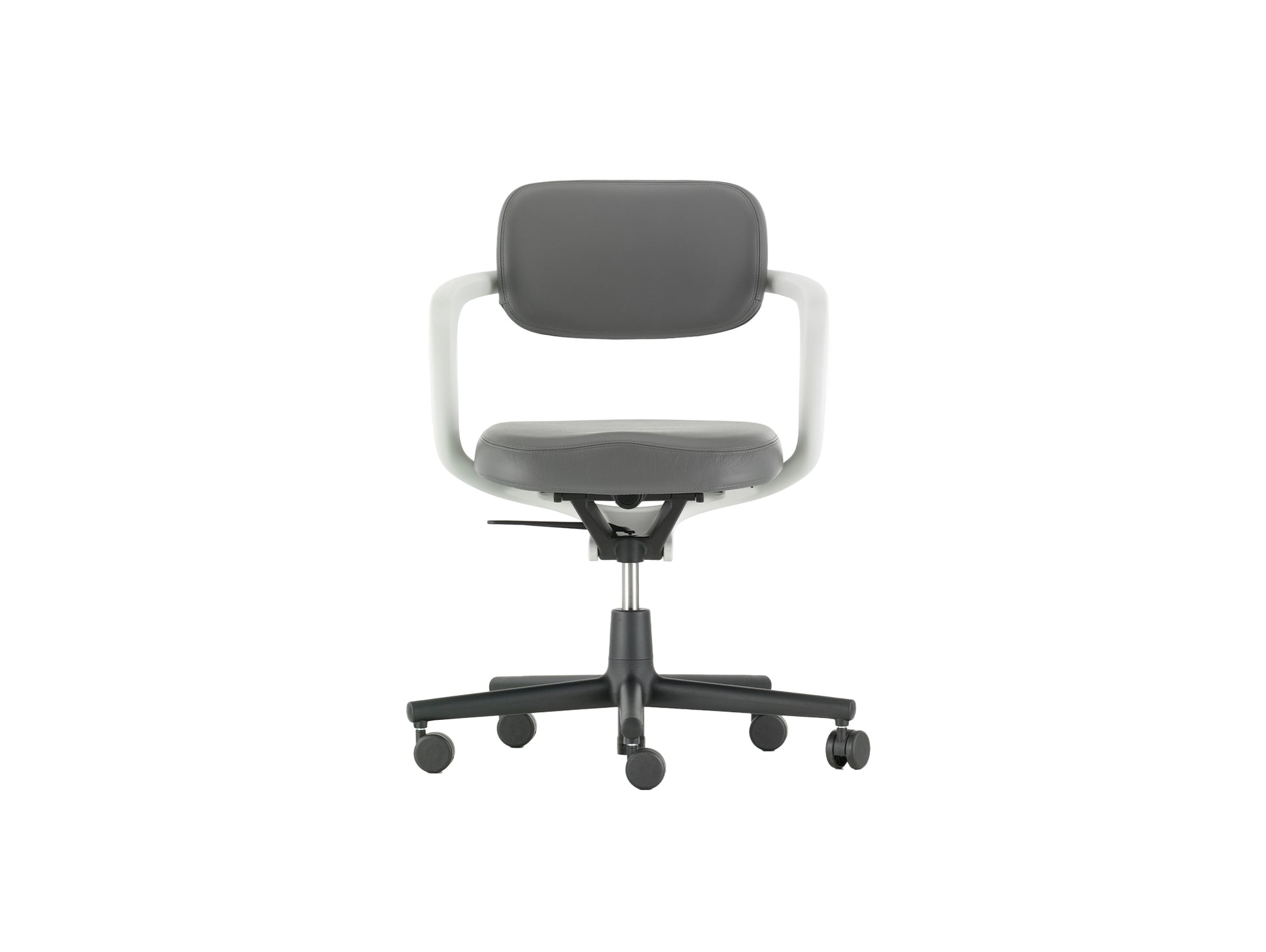 Allstar Office Chair by Vitra - Leather 21 Dim Grey Seat / Leather 21 Dim Grey Backrest (L20)
