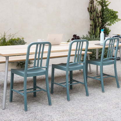 111 Navy Chair by Emeco - Light Blue