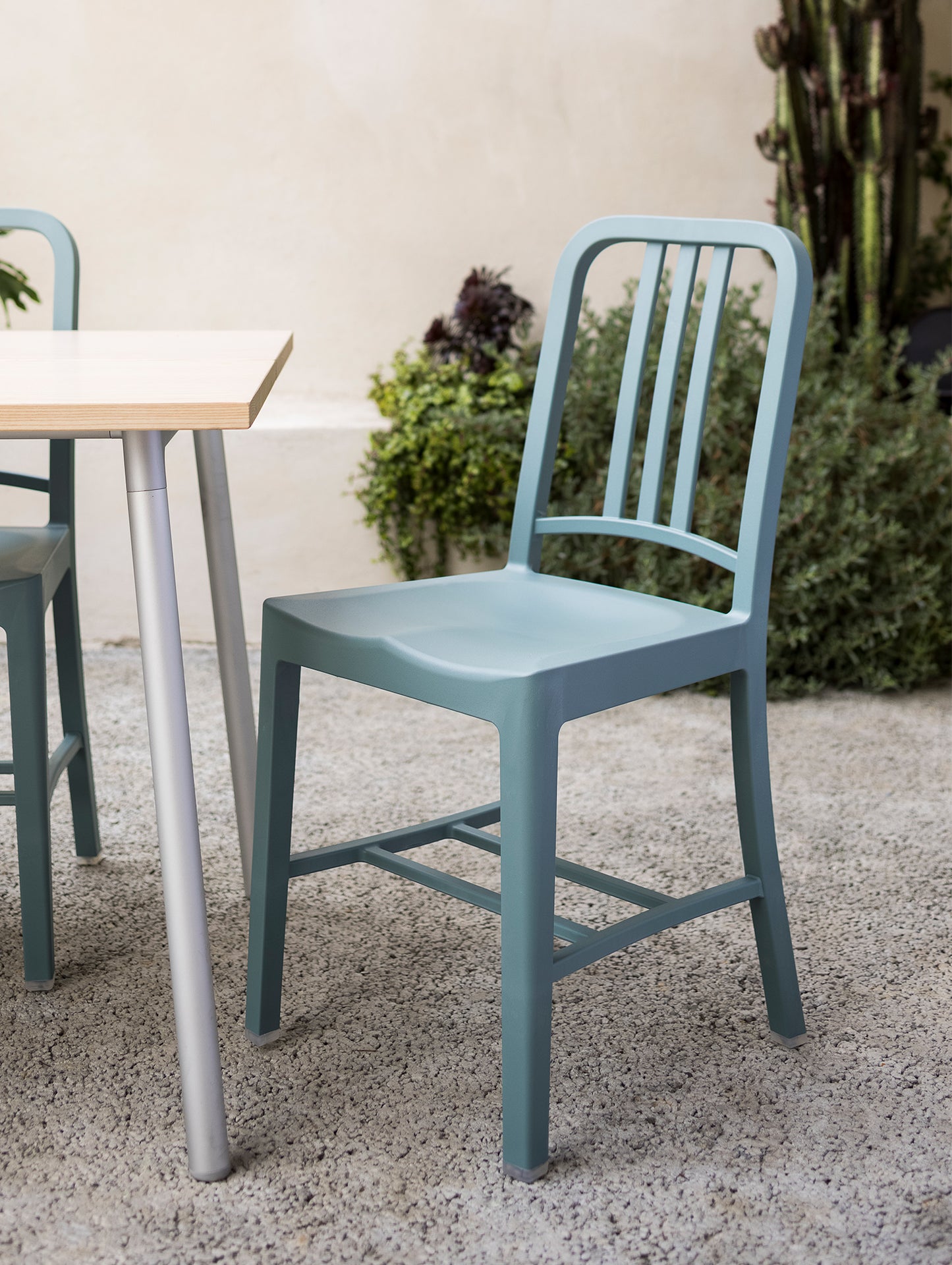 111 Navy Chair by Emeco - Light Blue