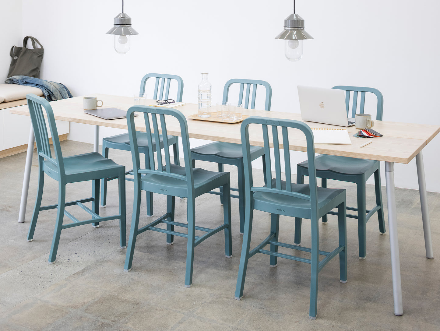 111 Navy Chair by Emeco - Light Blue