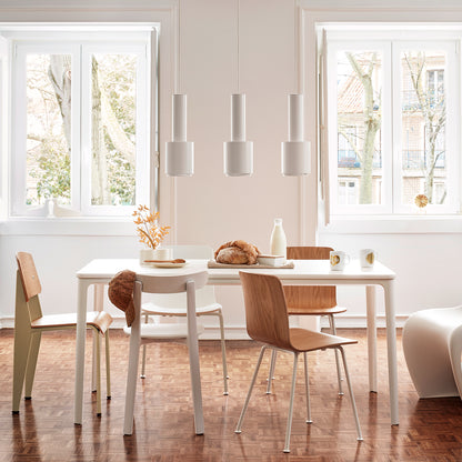 Plate Dining Table by Vitra - White Powder-Coated MDF