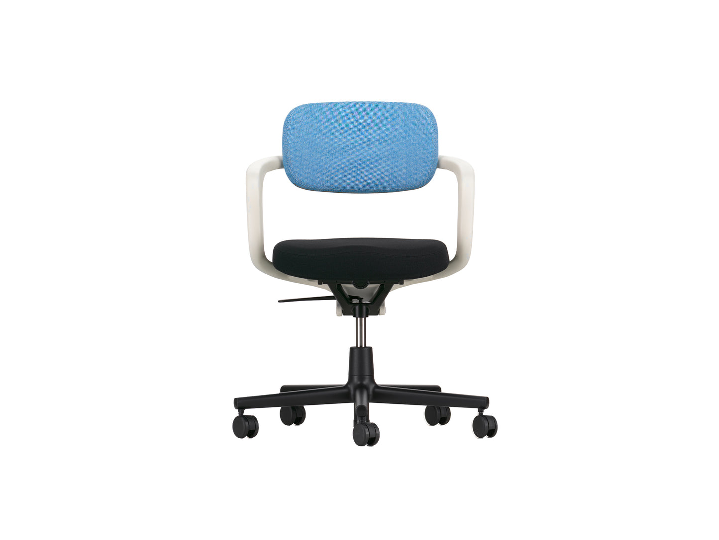 Allstar Office Chair by Vitra - Hopsak 66 Nero Seat / Hopsak 83 Blue Ivory Backrest (F60)