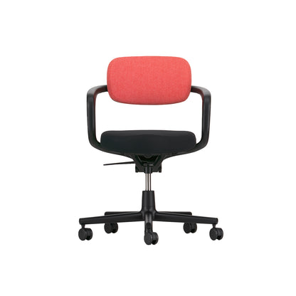 Allstar Office Chair by Vitra - Hopsak 66 Nero Seat / Hopsak 68 Pink Poppy Red Backrest (F60)