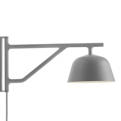 Grey Ambit Wall Lamp by Muuto