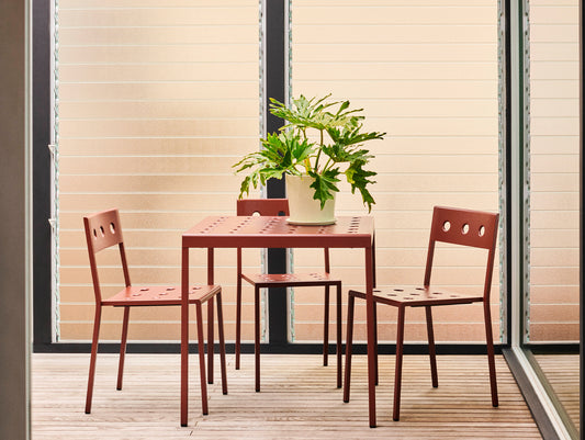 Iron Red / L75 cm / Balcony Outdoor Dining Table by HAY