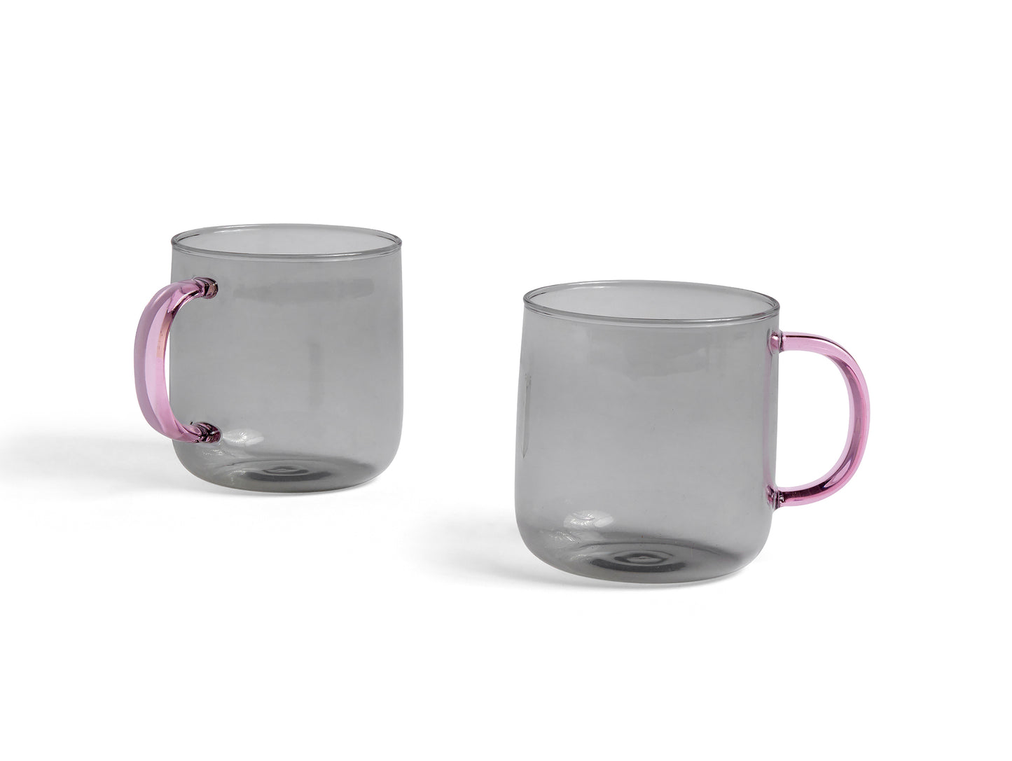 Light Grey Borosilicate Mugs - Set of 2 by HAY