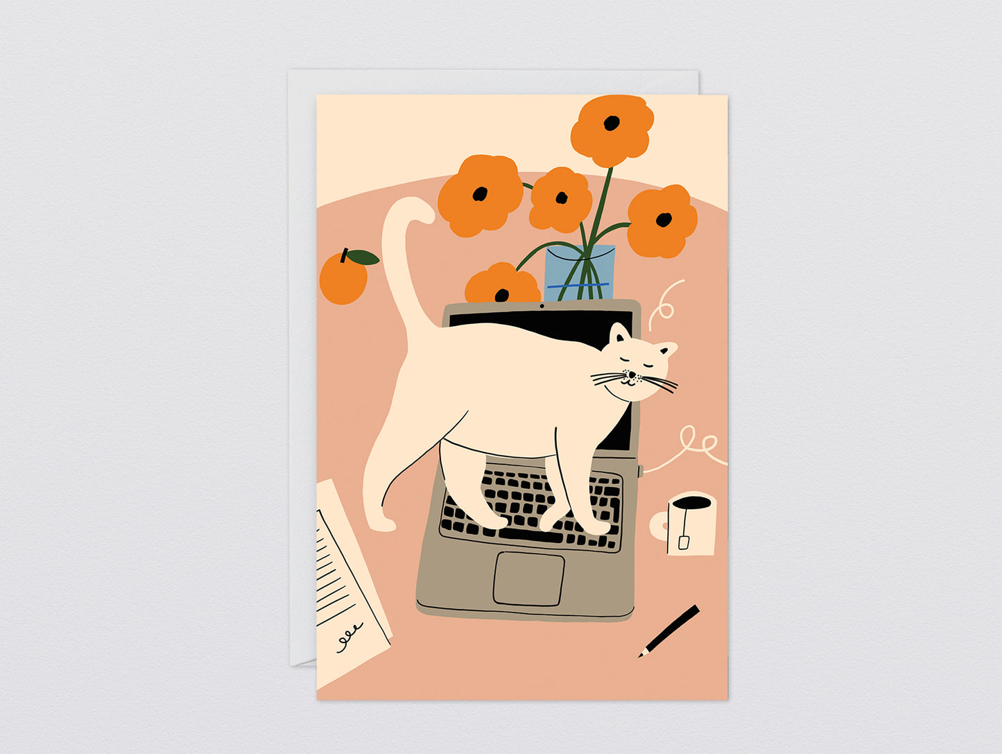 'Stop Working' Greetings Card by Wrap Stationery