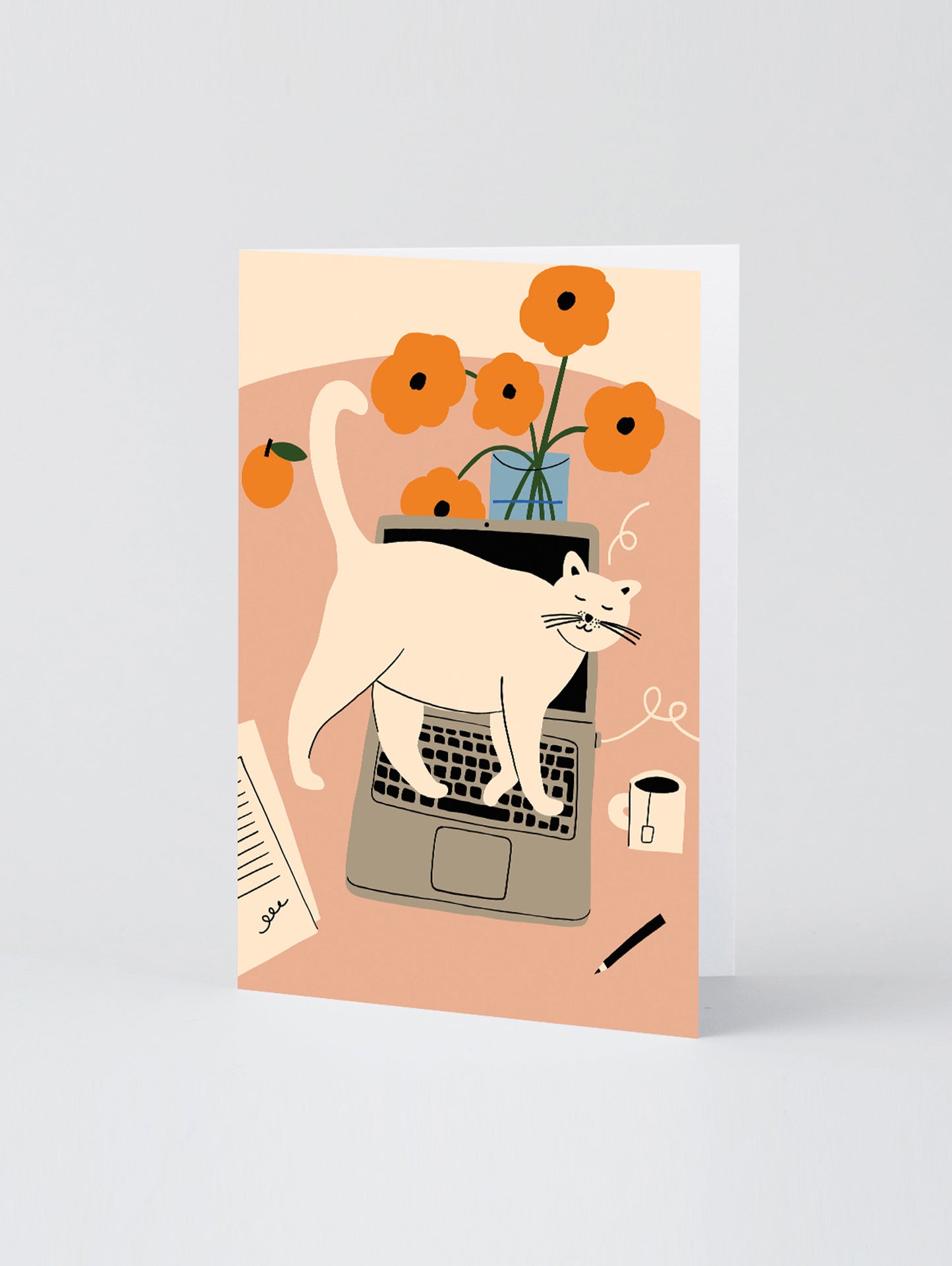 'Stop Working' Greetings Card by Wrap Stationery