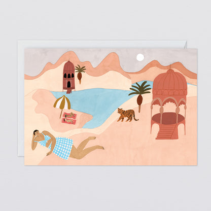 '사막 해변' 아트 카드
