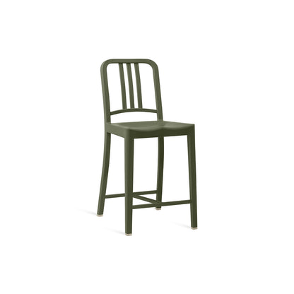 111 Navy Counter Stool by Emeco - Cypress Green 