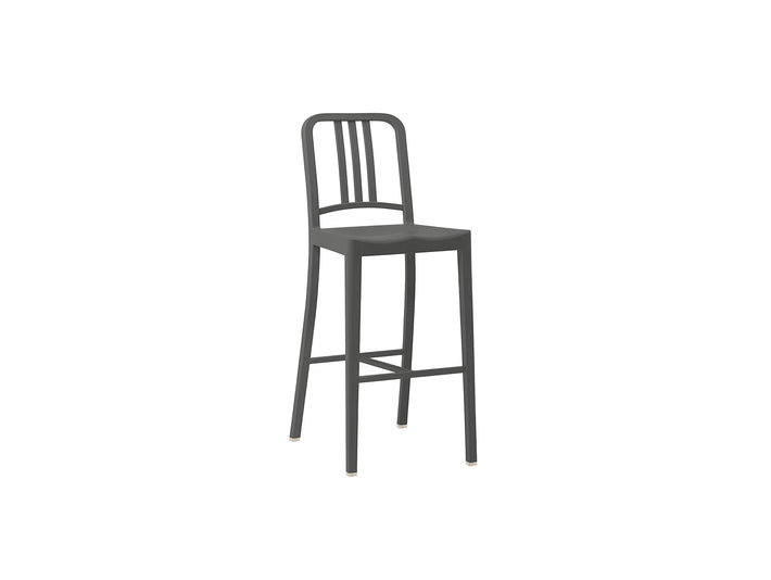 111 Navy Bar Stool by Emeco -  Charcoal