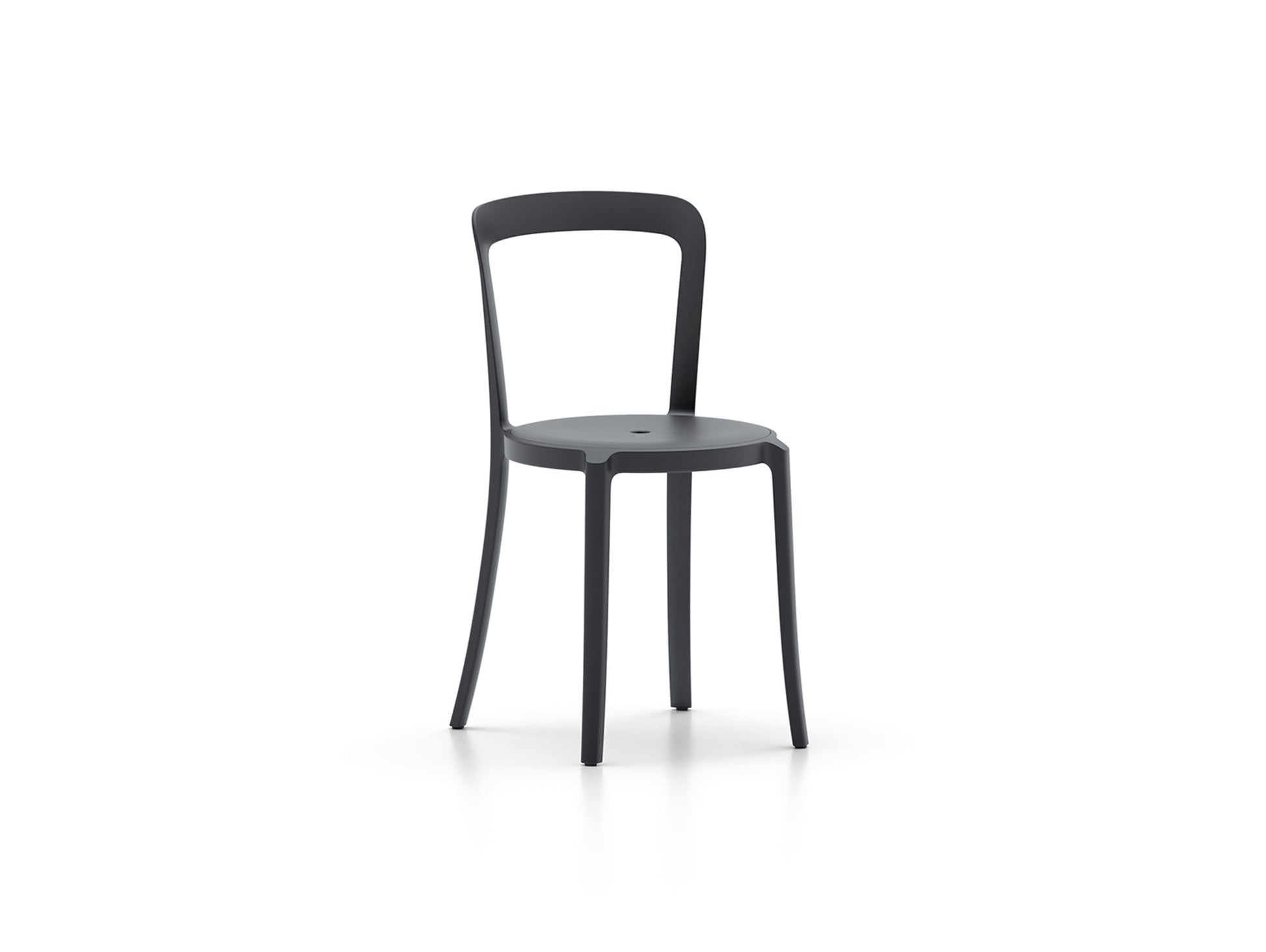 On & On Chair - Recycled Plastic Seat by Emeco / Black