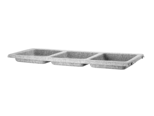 String System Felt Bowl Shelf - Light Grey