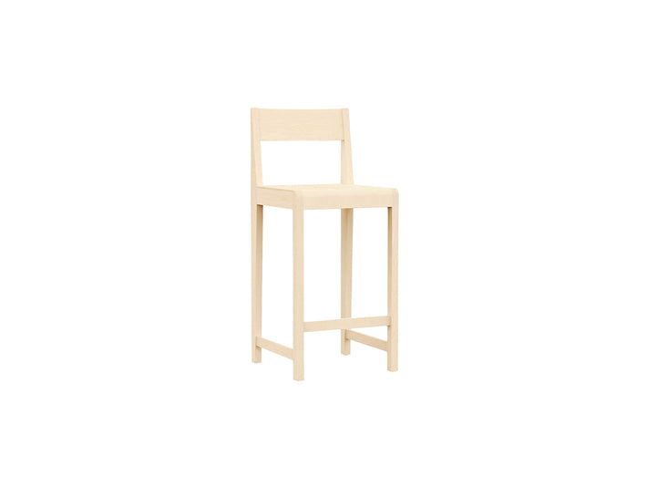 Bar Chair 01 by Frama - 65 cm Height - Oiled Solid Birch