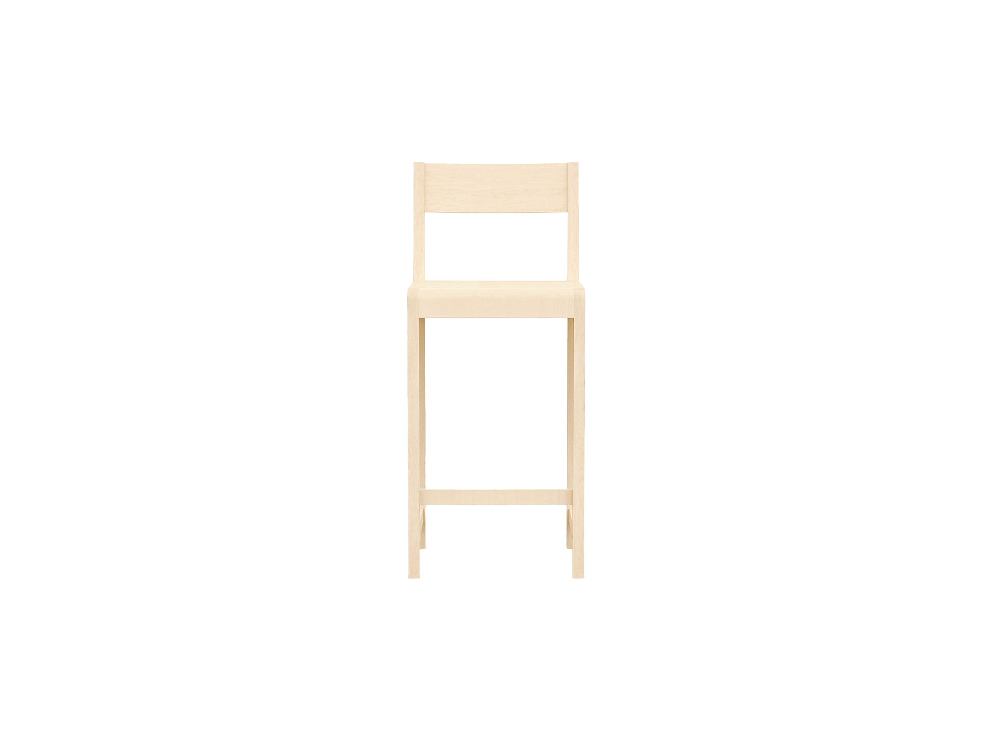 Bar Chair 01 by Frama - 65 cm Height - Oiled Solid Birch