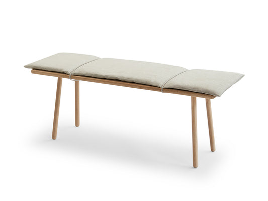 Georg Bench / Untreated Oak / Linen by Skagerak