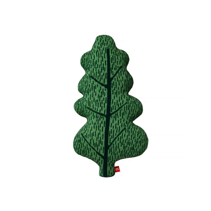 Forest Green Leaf Shaped Cushion by Donna Wilson