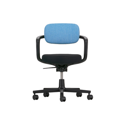 Allstar Office Chair by Vitra - Hopsak 66 Nero Seat / Hopsak 83 Blue Ivory Backrest (F60)