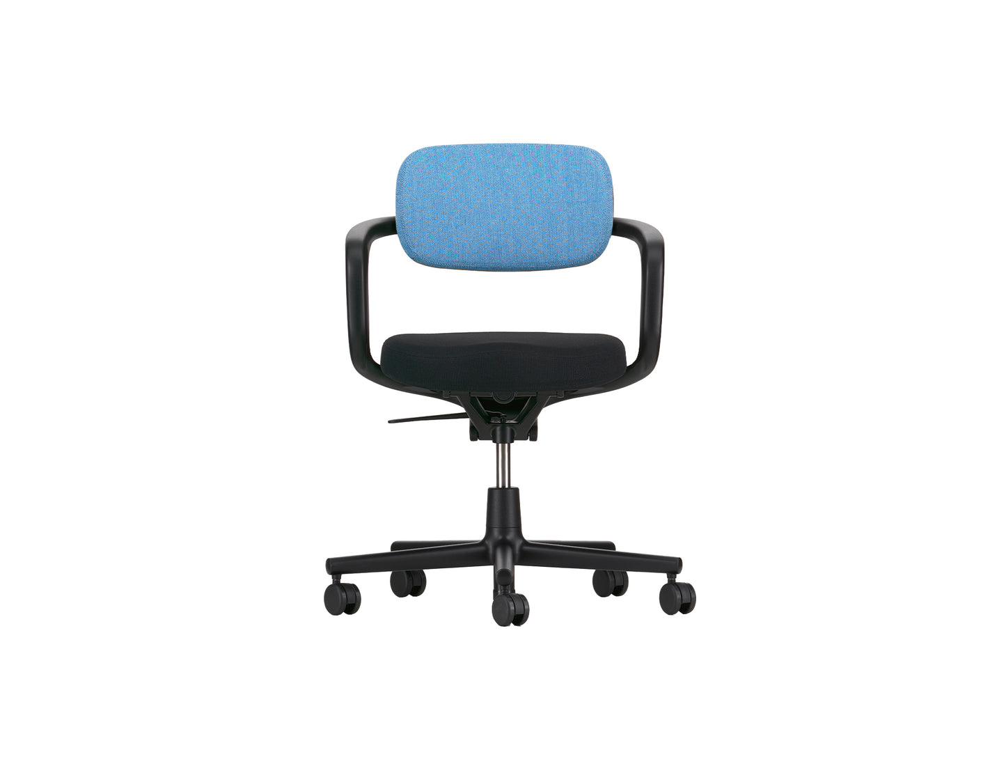 Allstar Office Chair by Vitra - Hopsak 66 Nero Seat / Hopsak 83 Blue Ivory Backrest (F60)