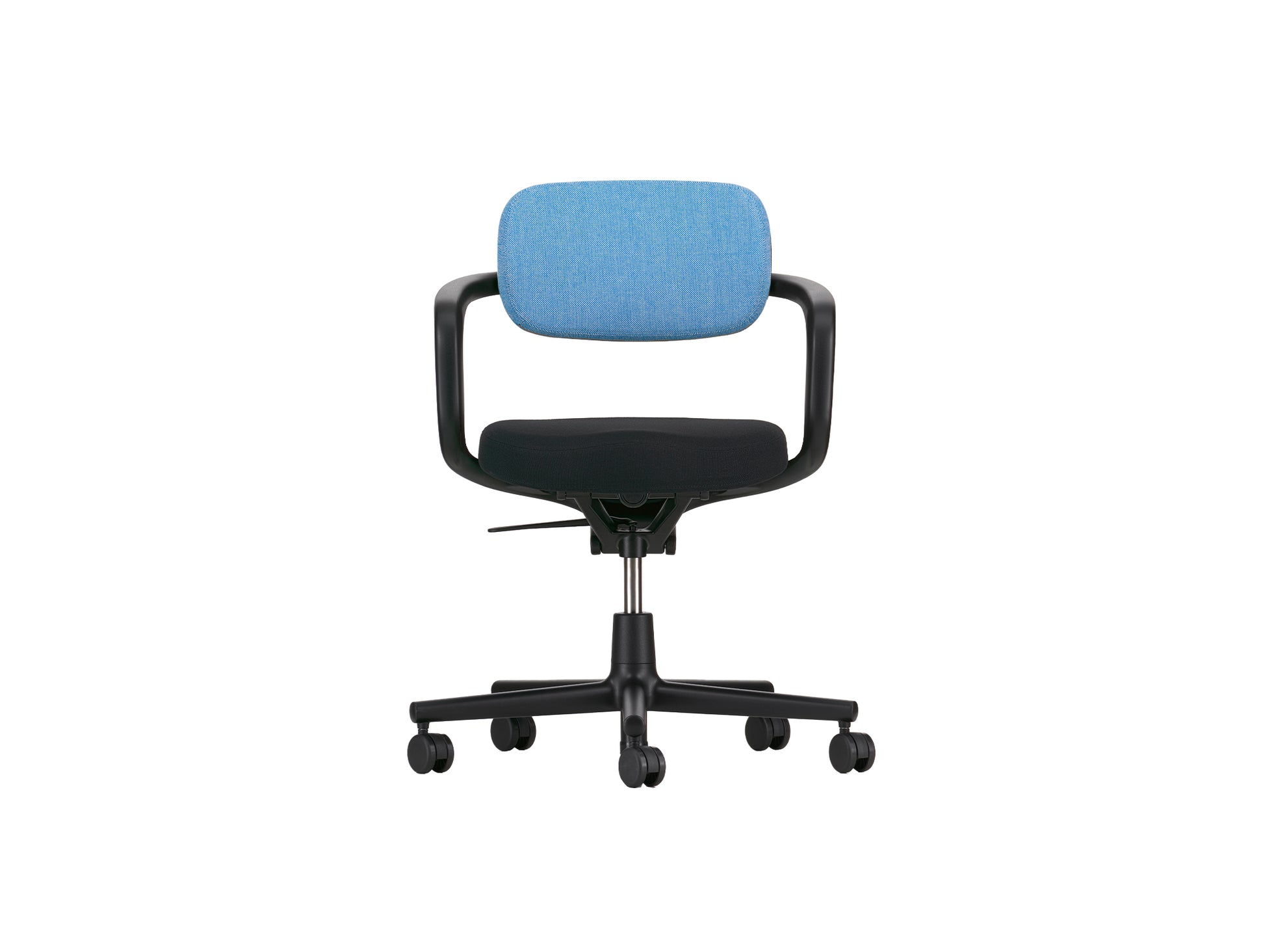 Allstar Office Chair by Vitra - Hopsak 66 Nero Seat / Hopsak 83 Blue Ivory Backrest (F60)