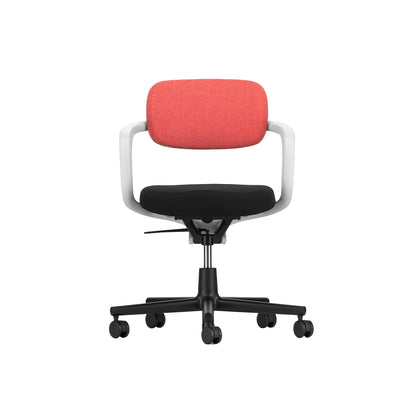 Allstar Office Chair by Vitra - Hopsak 66 Nero Seat / Hopsak 68 Pink Poppy Red Backrest (F60)