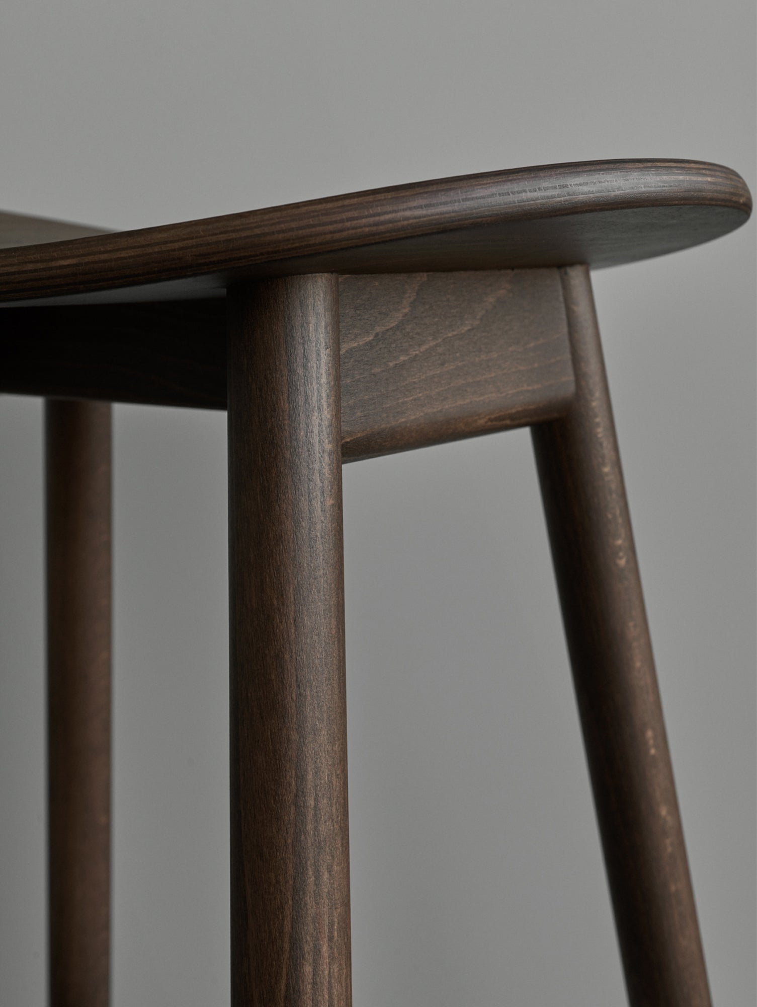 Icha Bar Stool by Massproductions - H650 / Walnut Stained Beech