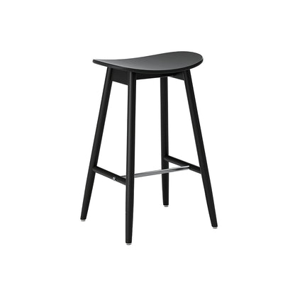 Icha Bar Stool by Massproductions - H650 / Black Stained Beech