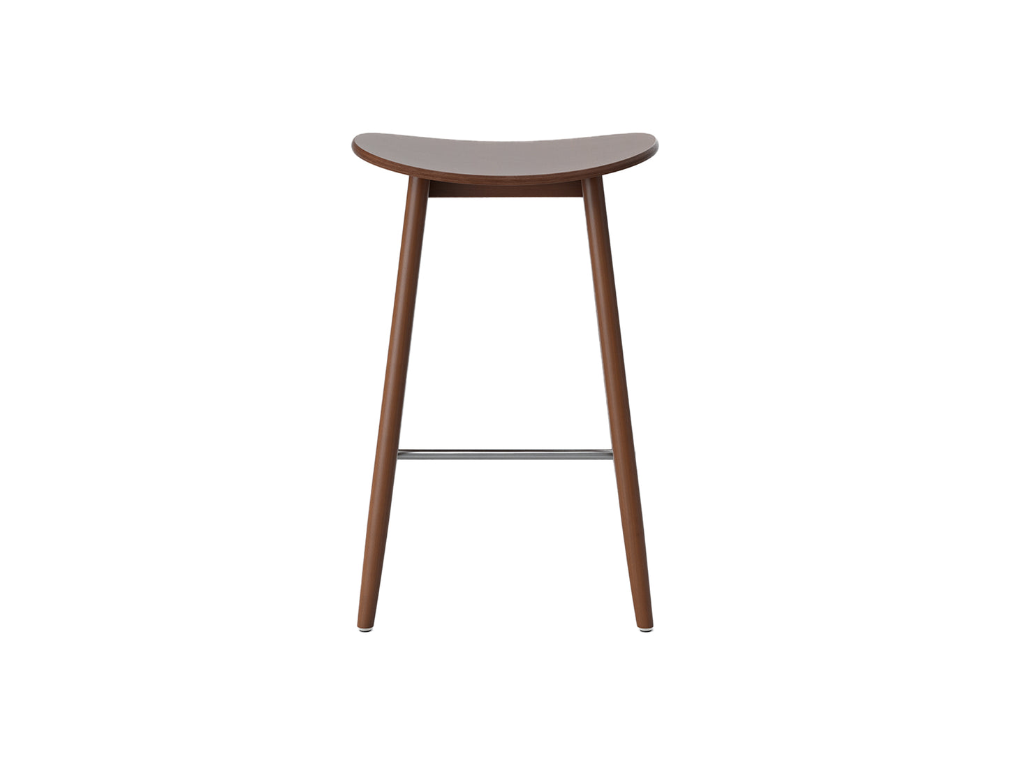 Icha Bar Stool by Massproductions - H650 / Walnut Stained Beech