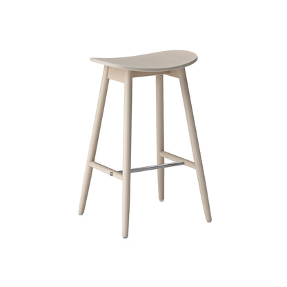 Icha Bar Stool by Massproductions - White Oiled Beech