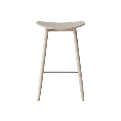 Icha Bar Stool by Massproductions - White Oiled Beech