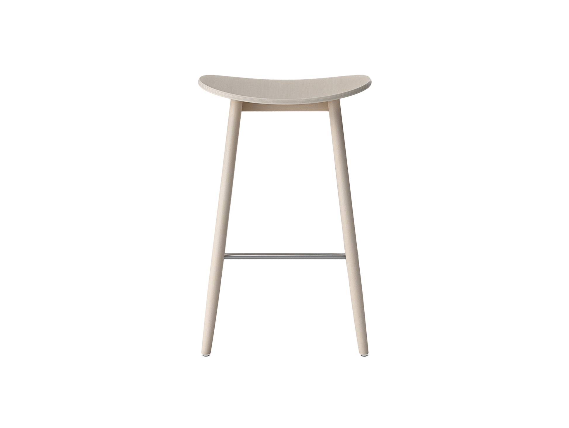 Icha Bar Stool by Massproductions - White Oiled Beech