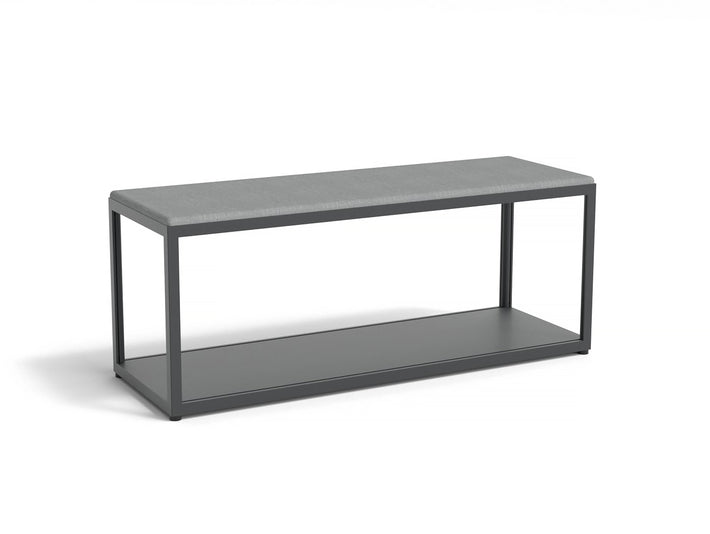 New Order Bench - Combination 100 - Charcoal Frame, Steelcut Trio 153 Upholstery