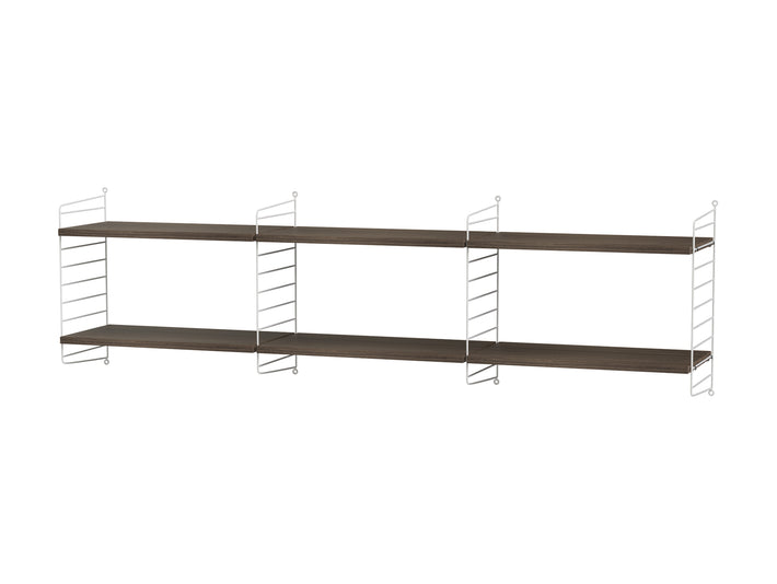 Living Room Combination O by String - Walnut / white panels