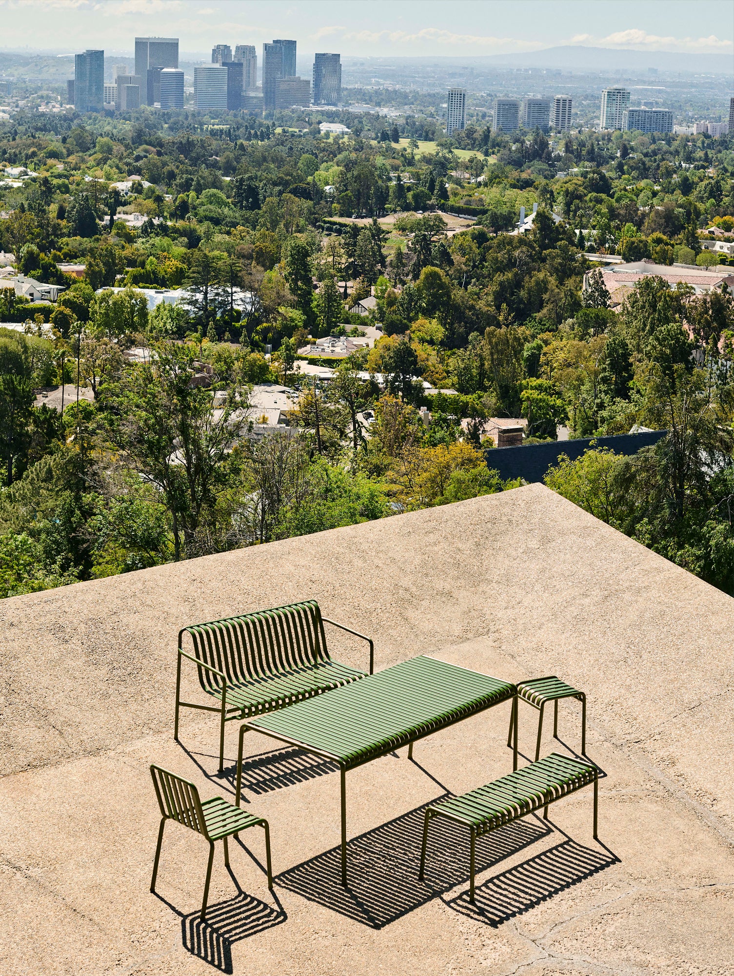 HAY Palissade Bench, Dining Bench, Chair and Stool in Olive