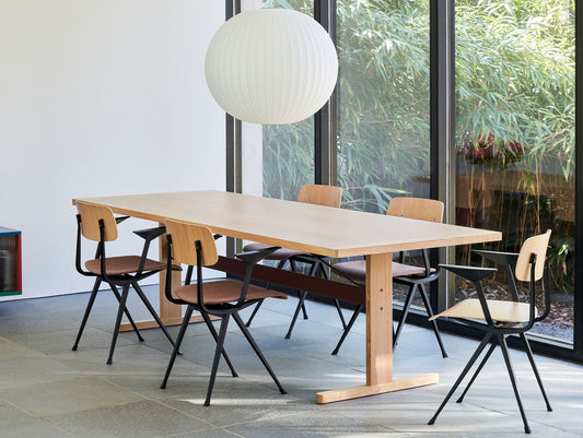 Result Armchair by HAY - Black Base / Lacquered Oak