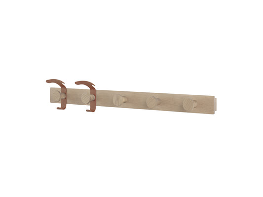 Avail Coat Rack by Muuto - Oiled Oak / Copper Brown Steel