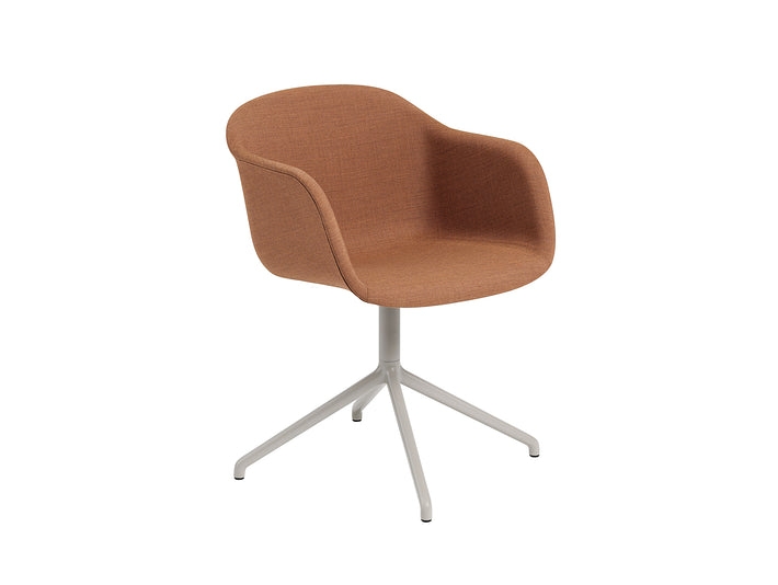 Remix 452 / Grey Fiber Armchair Upholstered with Swivel Base by Muuto