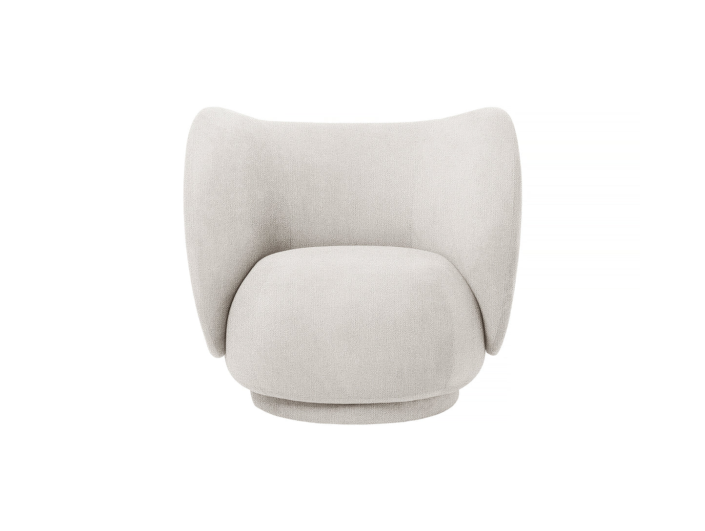 Rico Lounge Chair in Off-White Bouclé by Ferm Living