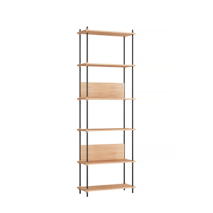 Moebe Shelving System - S.255.1.A Set in Black / Oiled Oak