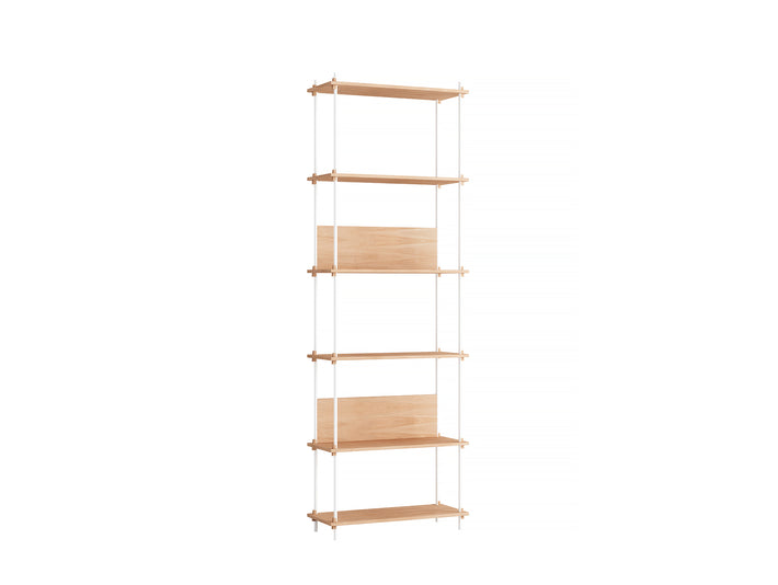 Moebe Shelving System - S.255.1.A Set in White / Oiled Oak