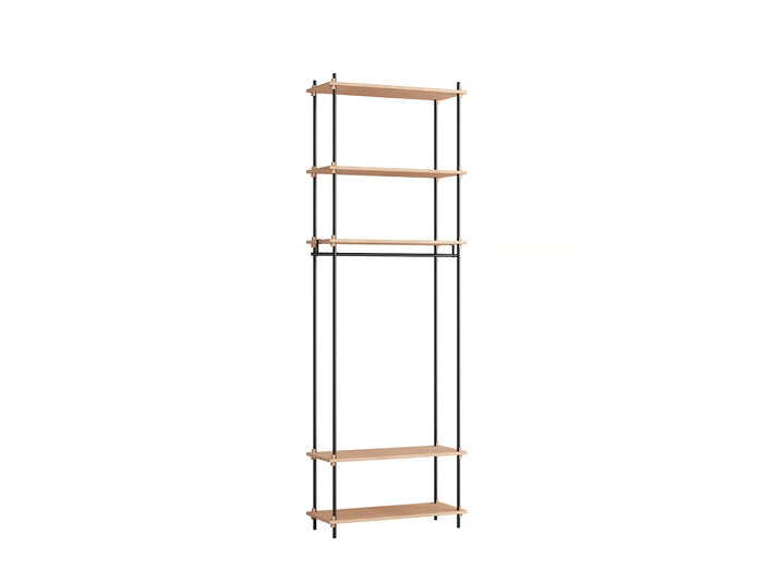 Moebe Shelving System - S.255.1.F Set in Black / Oiled Oak