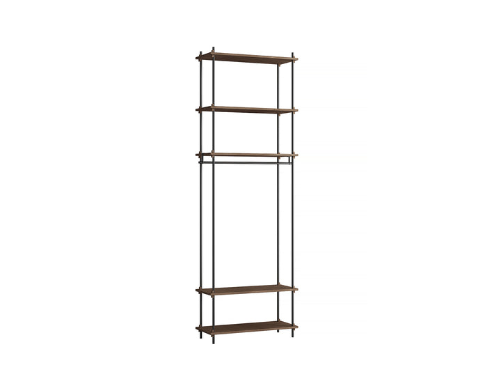 Moebe Shelving System - S.255.1.F Set in Black / Smoked Oak