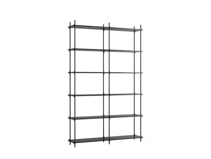 Moebe Shelving System - S.255.2.B Set in Black / Black Painted Oak