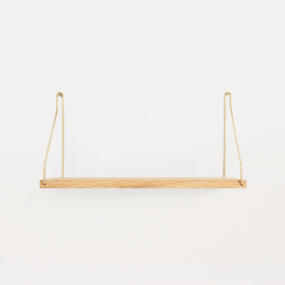 Shelf by Frama - D20 W40 / Oiled Oak / Brass Brackets